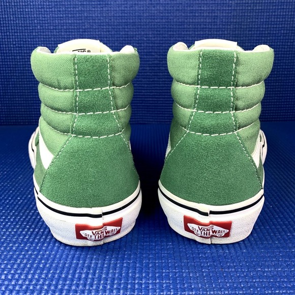 VANS Sk8-Hi Top Women`s Size 8 Green White Skateboarding Shoes 751505 - Picture 4 of 9